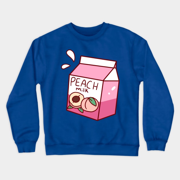 Peach Milk Crewneck Sweatshirt by saradaboru